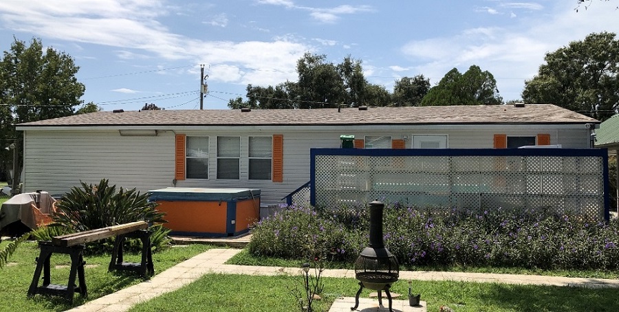 Manufactured home in Texas certified for a conventional loan by our engineering company.